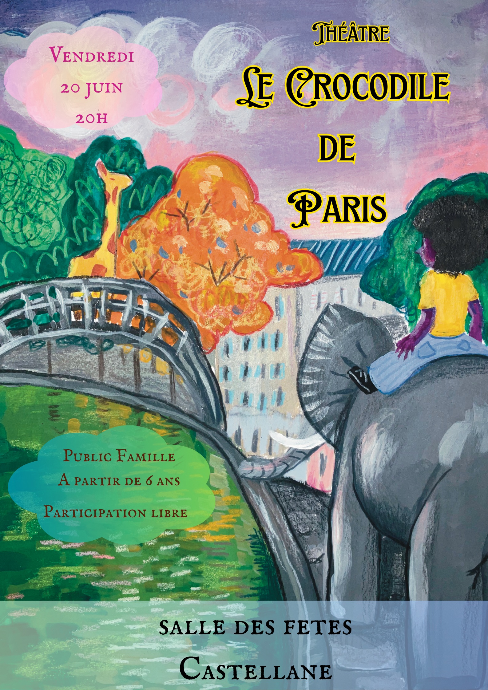 Thtre, le crocodile de Paris