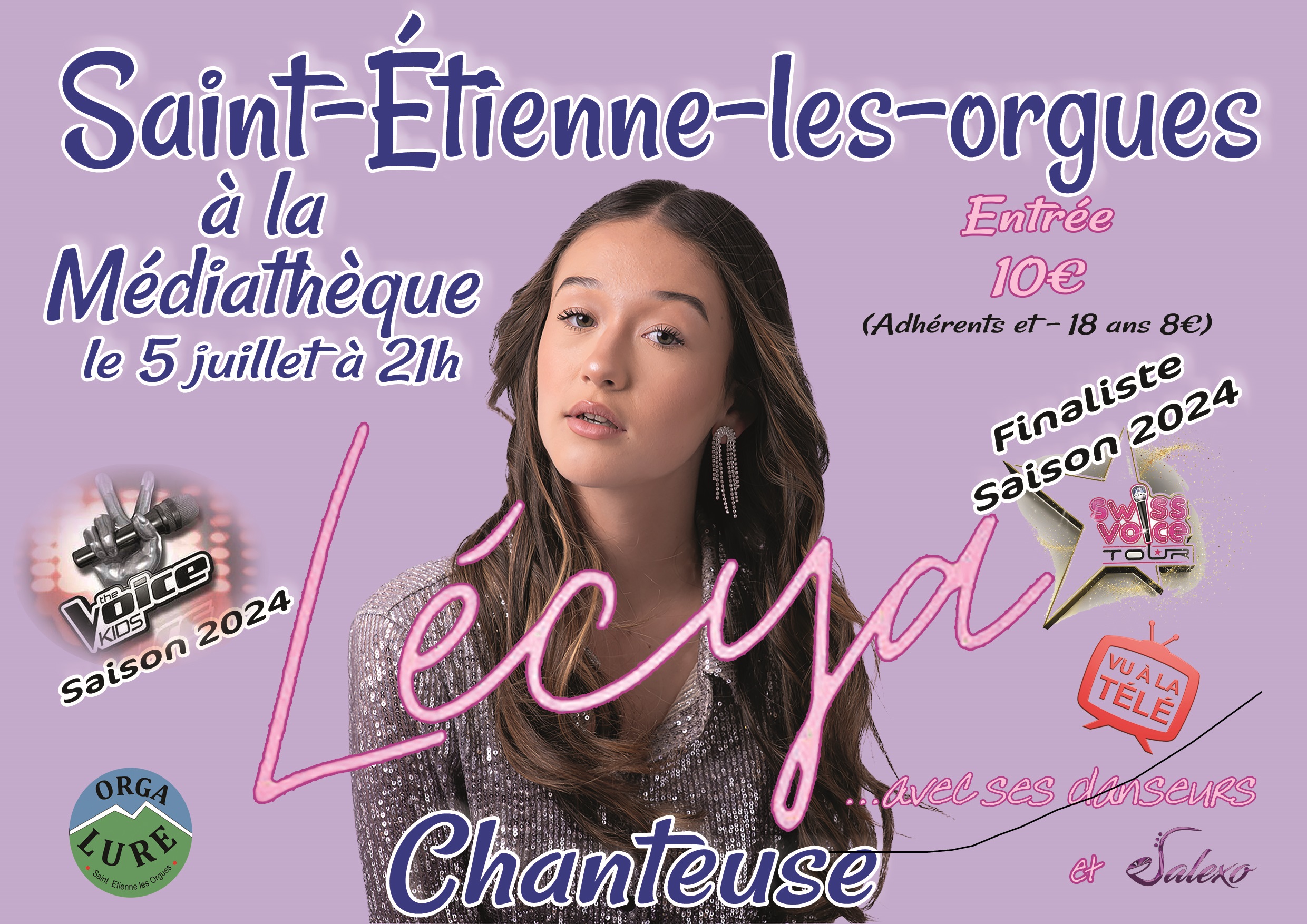 chanteuse LECYA en concert avec ses danseurs