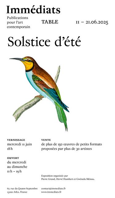 Table d'Immdiats - Solstice d't