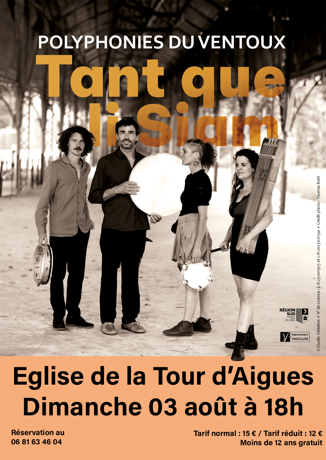 Concert de Tant que li Siam, polyphonies du Ventoux