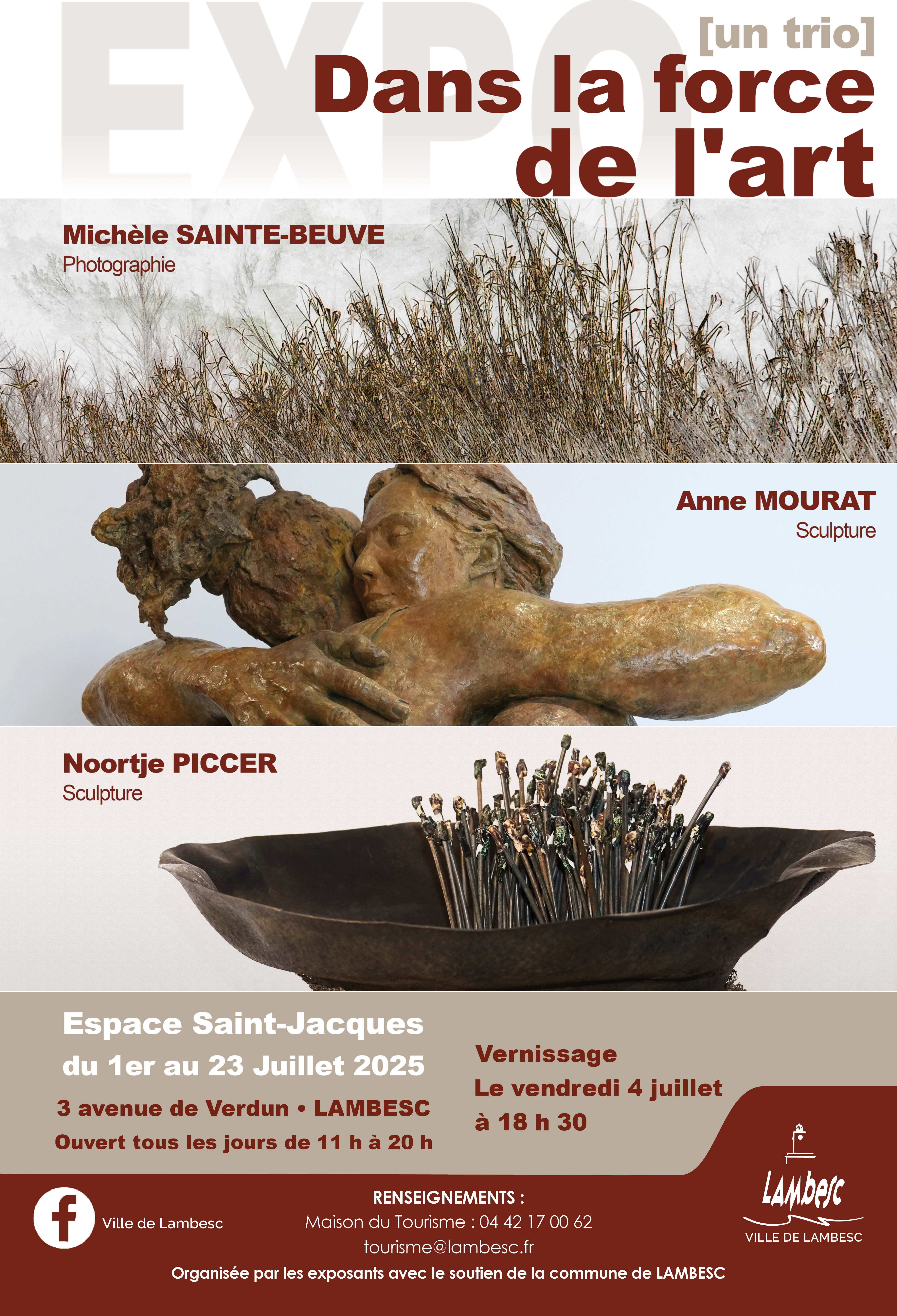 Exposition [un trio] DANS LA FORCE DE L'ART