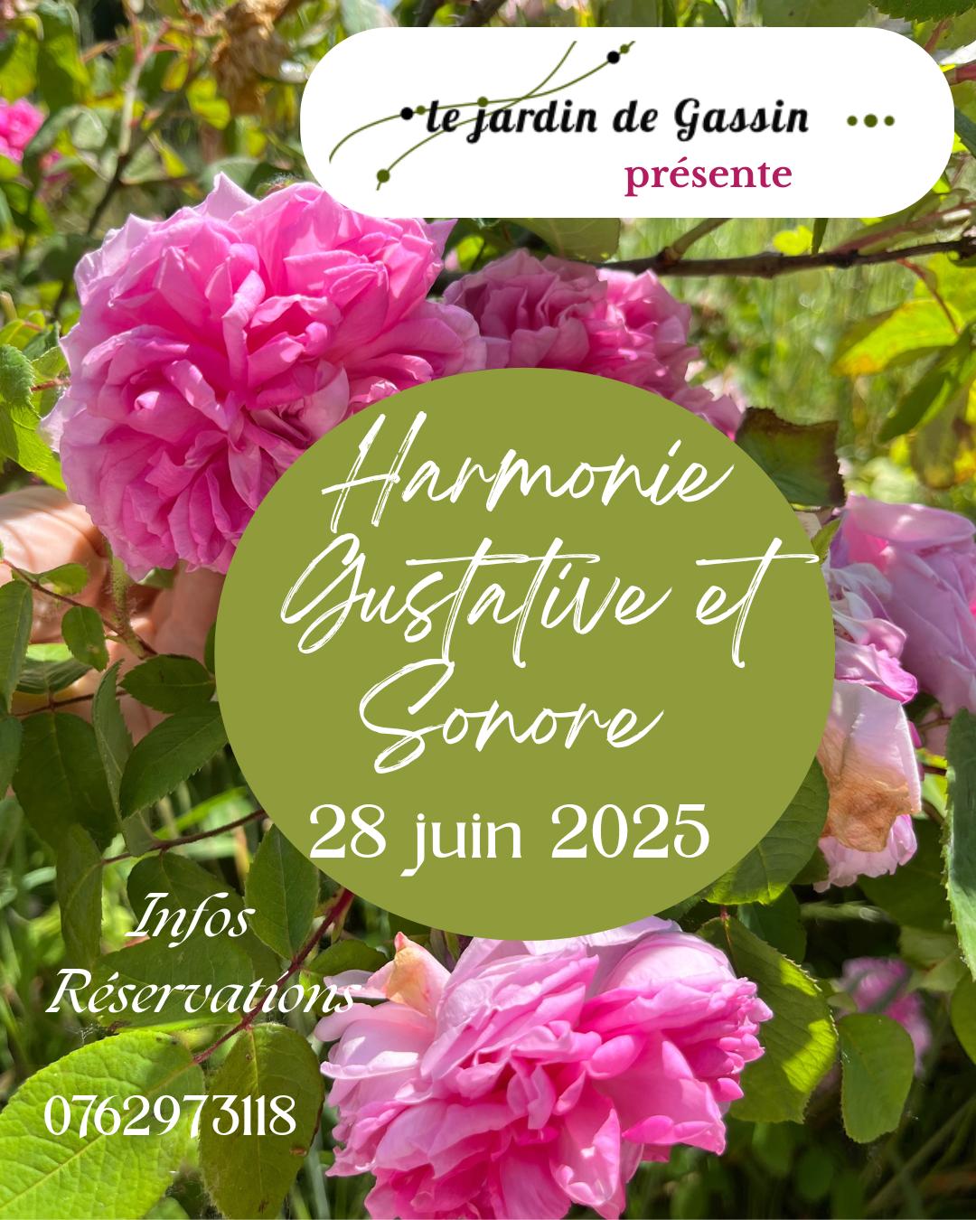 Harmonie gustative et sonore au jardin de Gassin