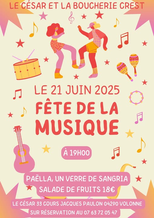 Fte de la musique et soire paella
