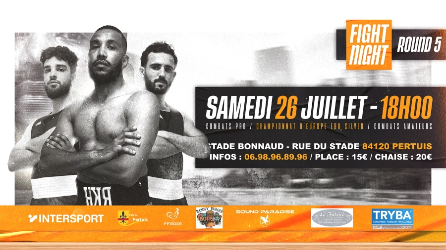 Gala de boxe au stade Bonnaud