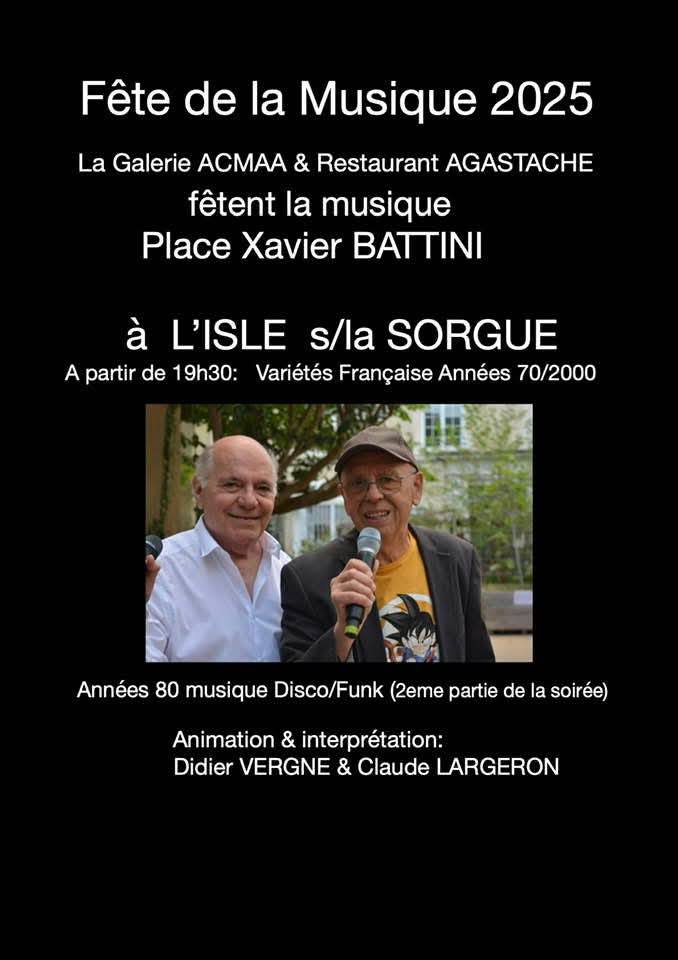 concert fte de la musique Place Xavier Battini