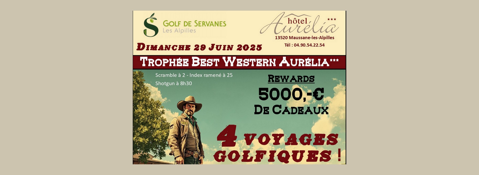 Comptition de golf - Trophe Best Western Aurlia