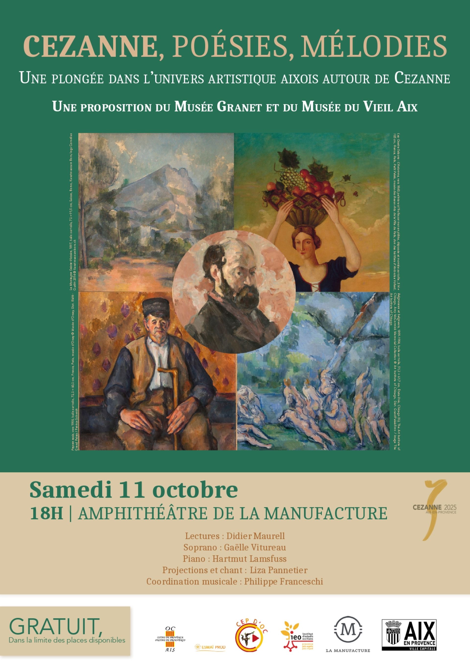 Cezanne, posies, mlodies