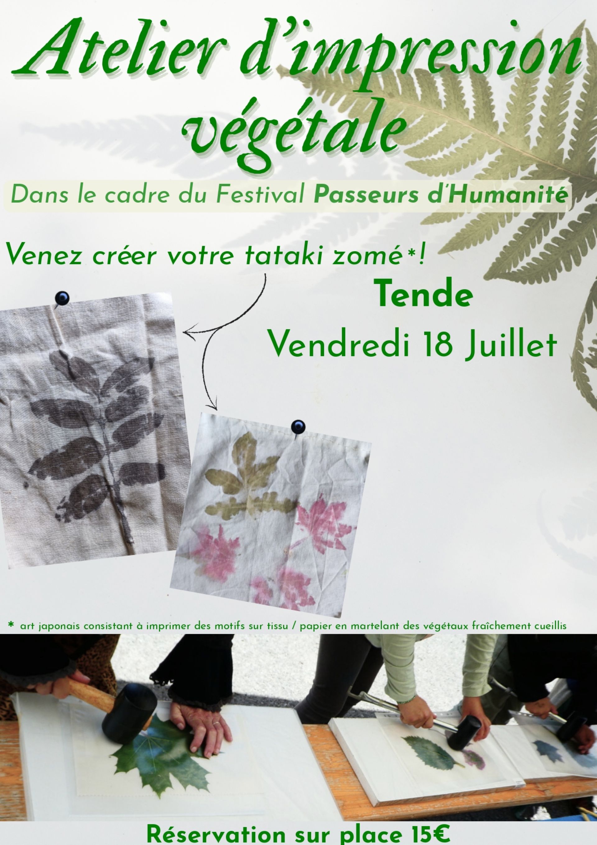 Atelier d'impression vgtale