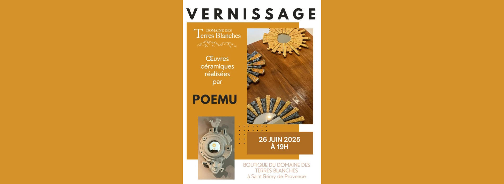 Vernissage  la boutique du domaine Terres Blanches