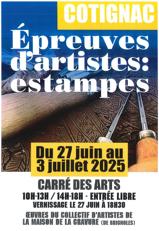 Exposition : Epreuves d'artistes - estampes