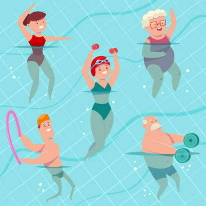Aquagym au plan d'eau des Ferrols