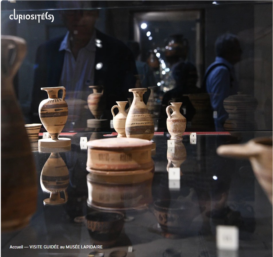 Visite guide au muse Lapidaire - La cramique antique