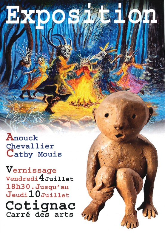 Vernissage de l'exposition : Anouck Chevallier et Cathy Mouis - sculpture et peinture
