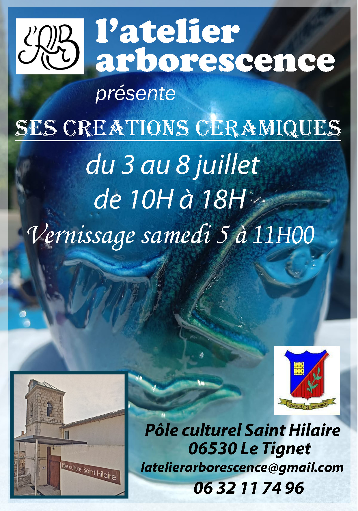 Exposition de cramique de l'Atelier ARBORESCENCE
