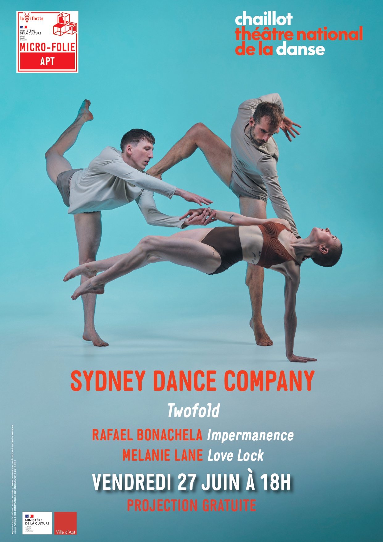 Projection : Twofold de la Sydney Dance Compagny