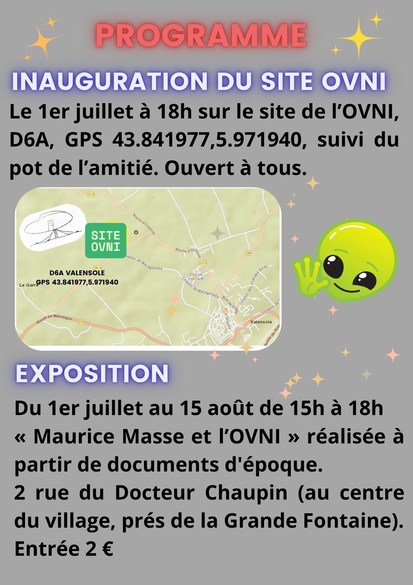 Inauguration du site OVNI