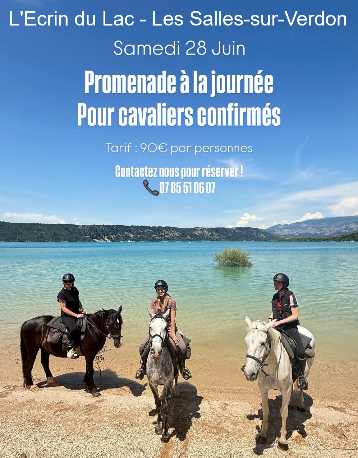 Promenade  cheval  la journe