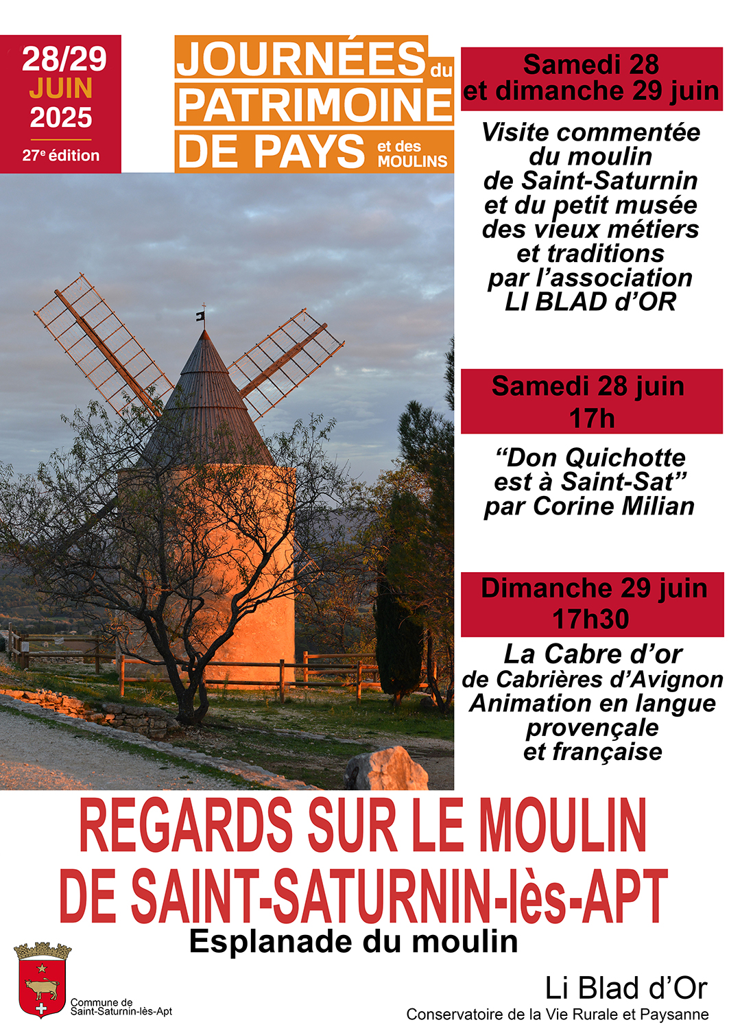 Journes du Patrimoine de Pays et des Moulins
