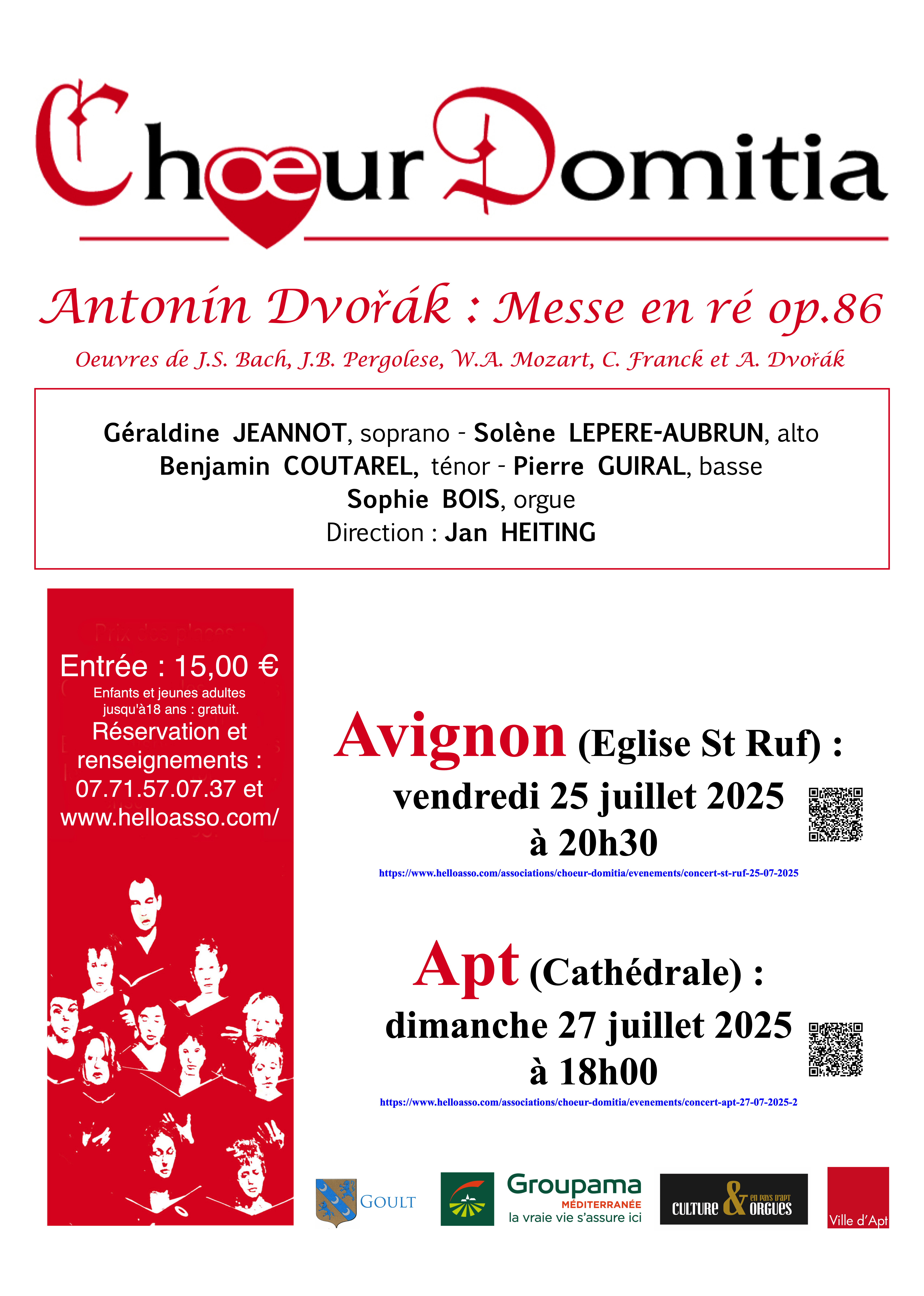 Chur Domitia : Concert Dvorak