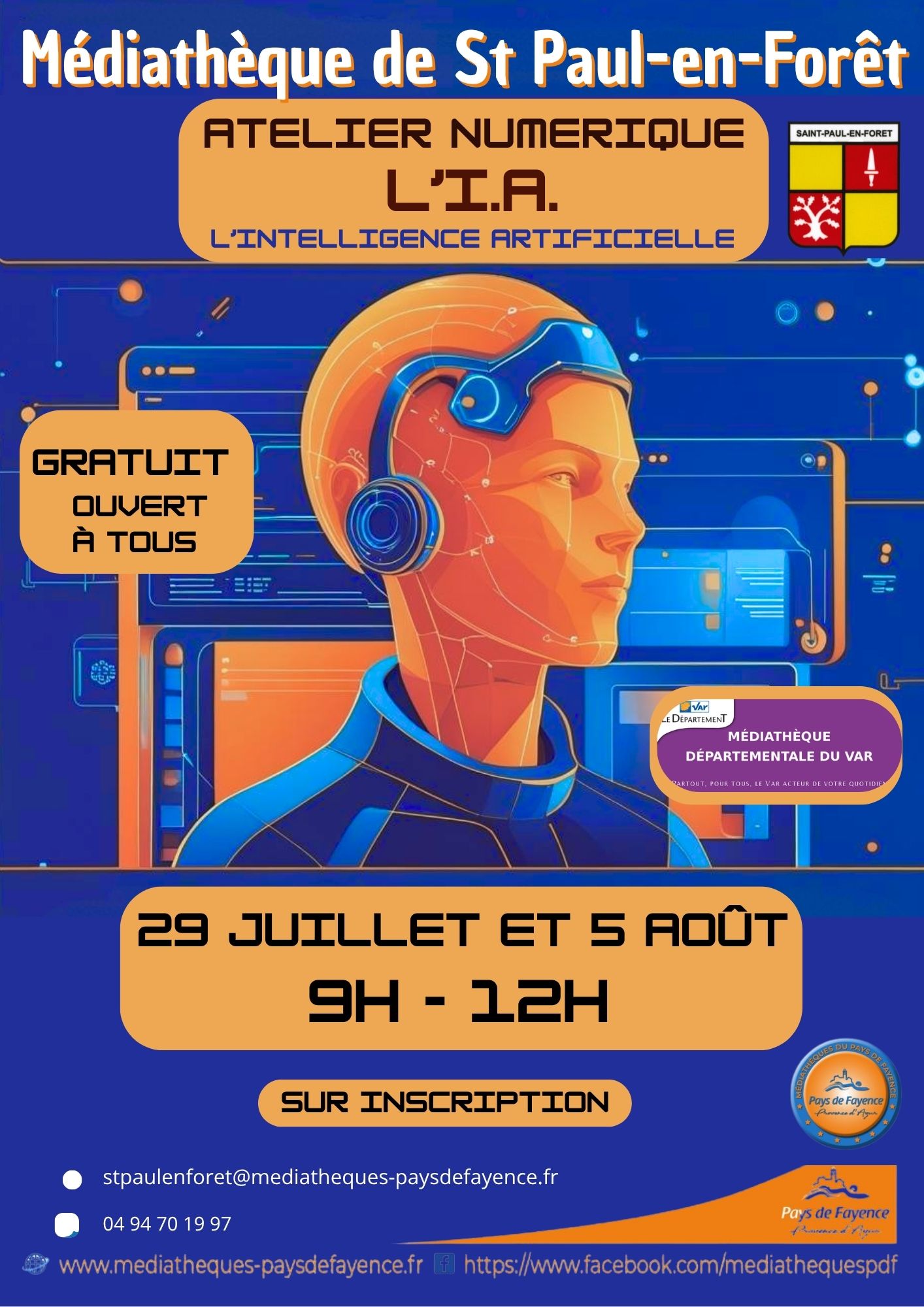 Atelier informatique :  Dcouvrir L'I.A (intelligence artificielle)