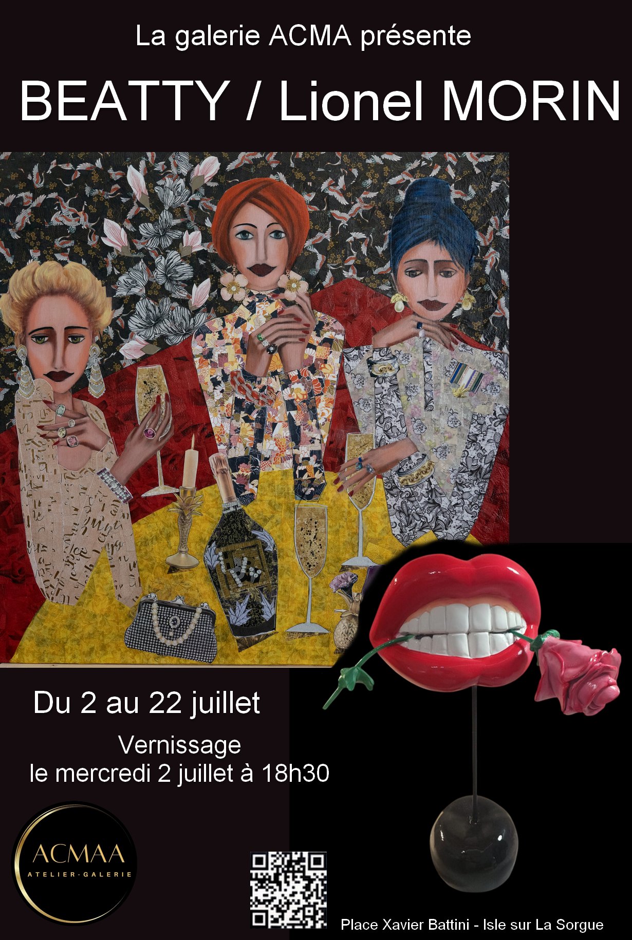 Beatty et Lionel Morin  la Galerie ACMAA