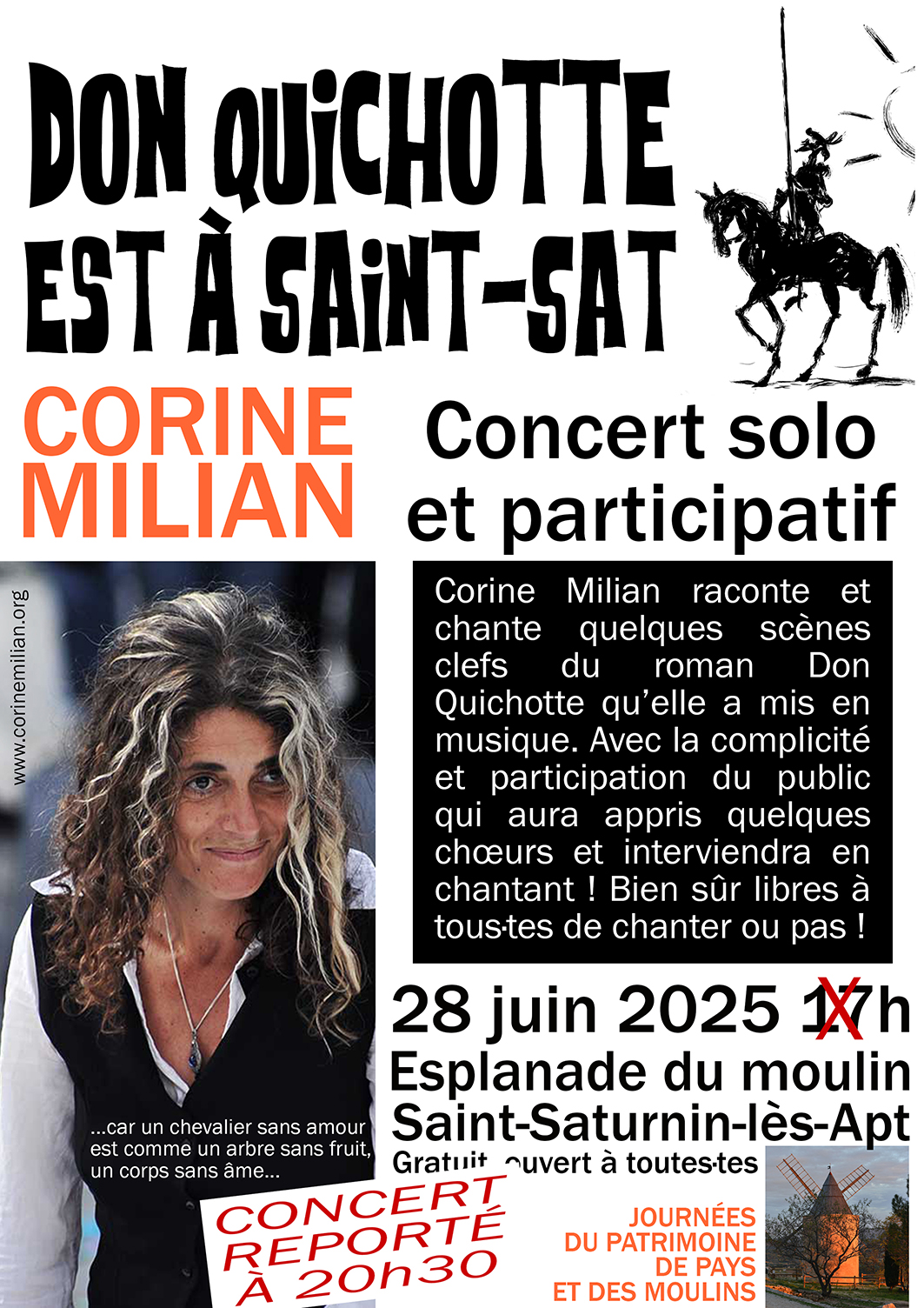 Don Quichotte est  Saint-Sat