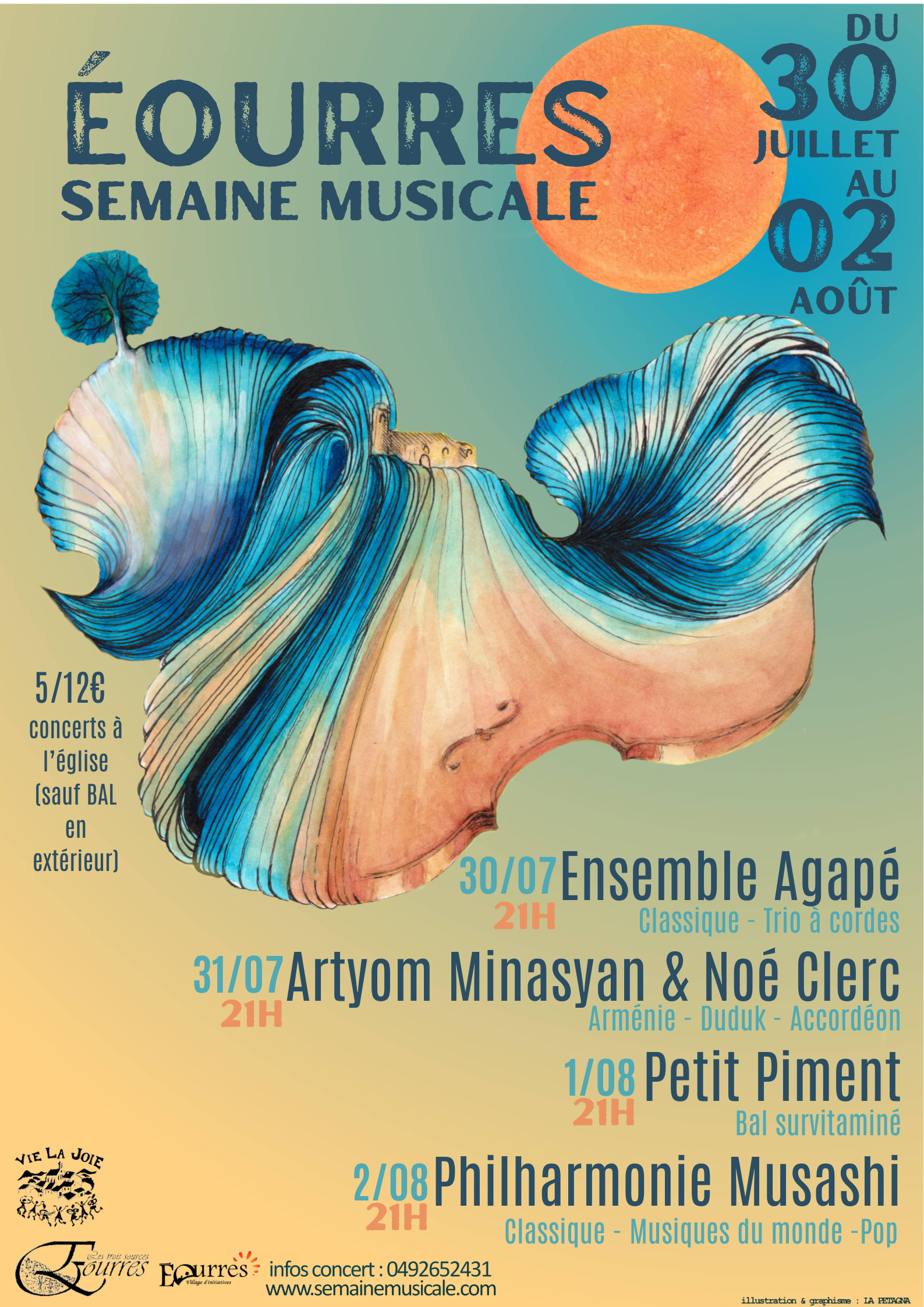 La Semaine musicale dEourres :  Ensemble Agap