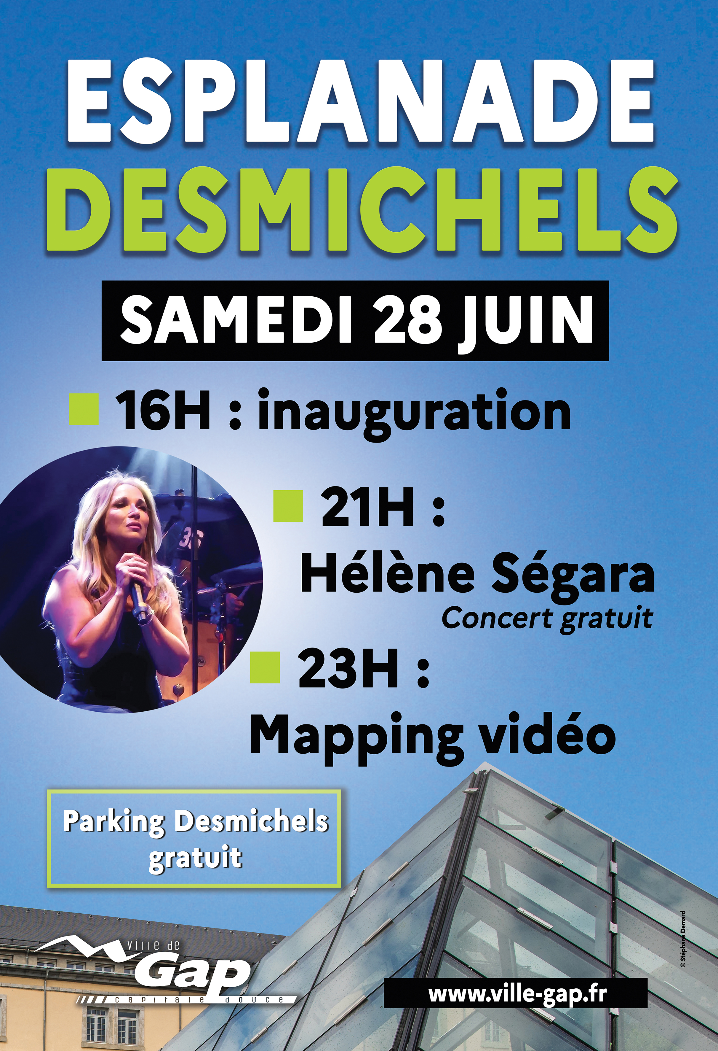 Inauguration esplanade et parking Desmichels