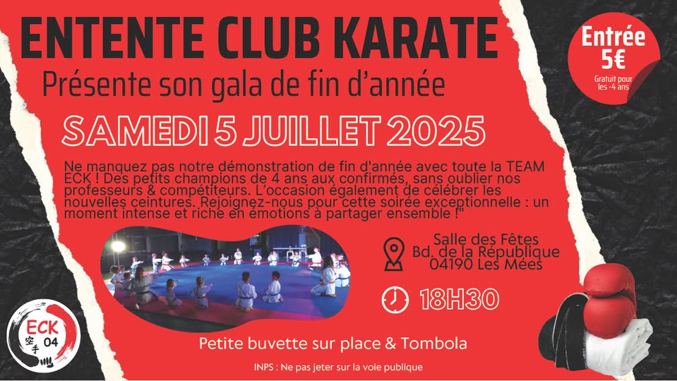 Gala de fin danne Entente Club Karat