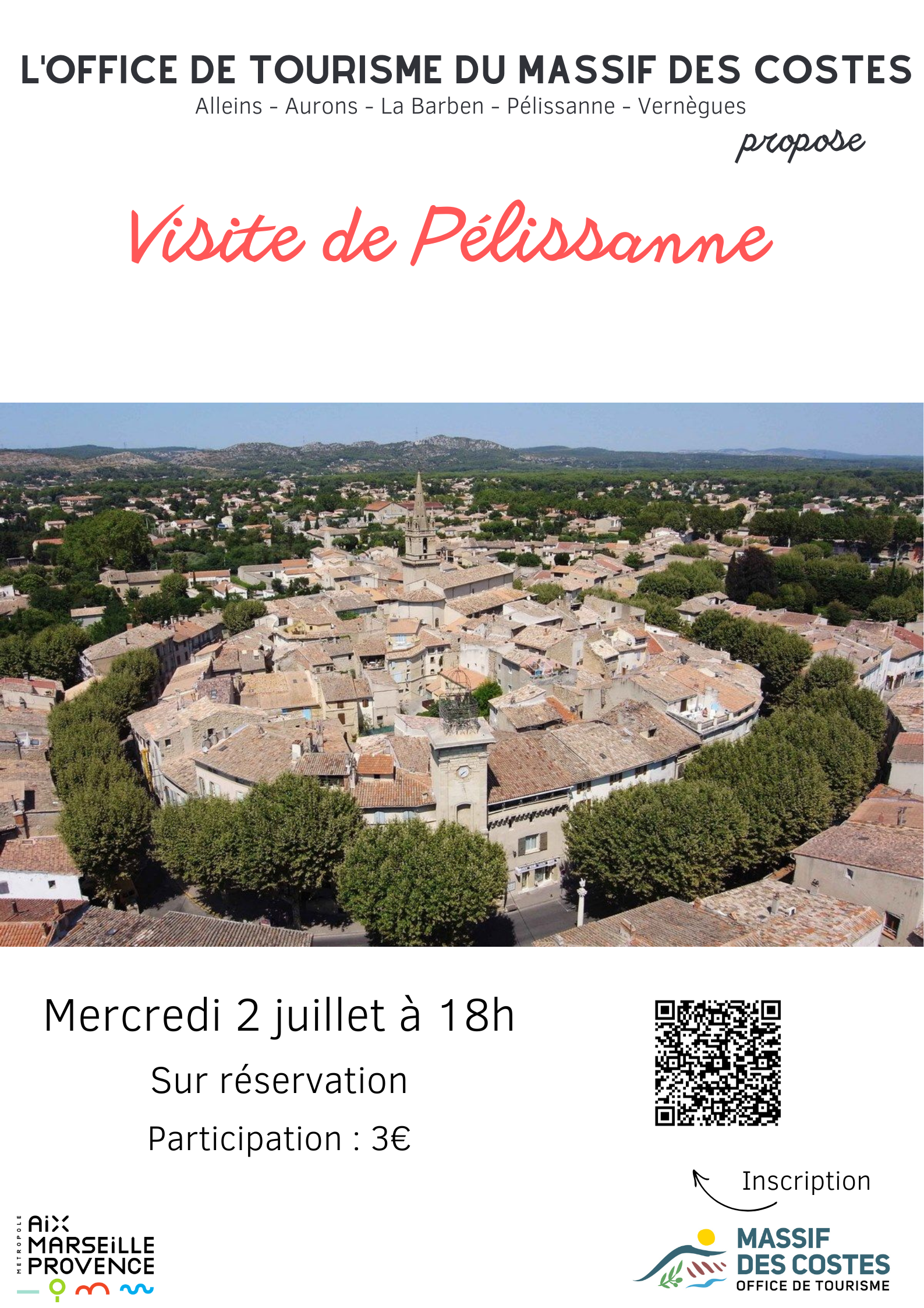 Visite commente du centre historique de Plissanne