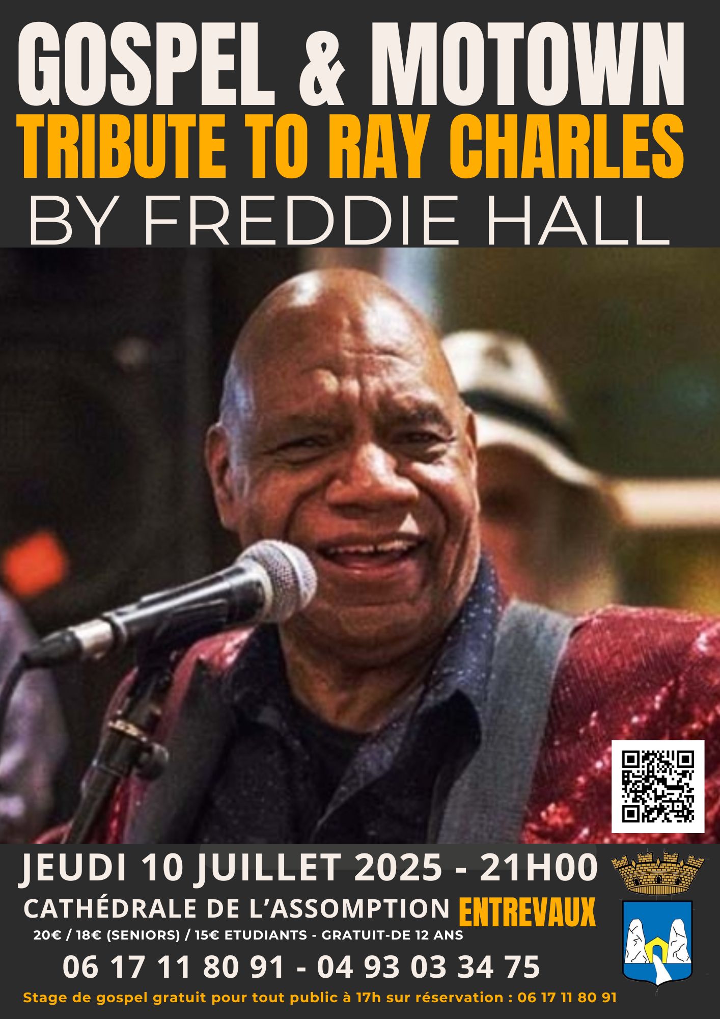 Concert - Freddie Hall gospel Motown Ray Charles