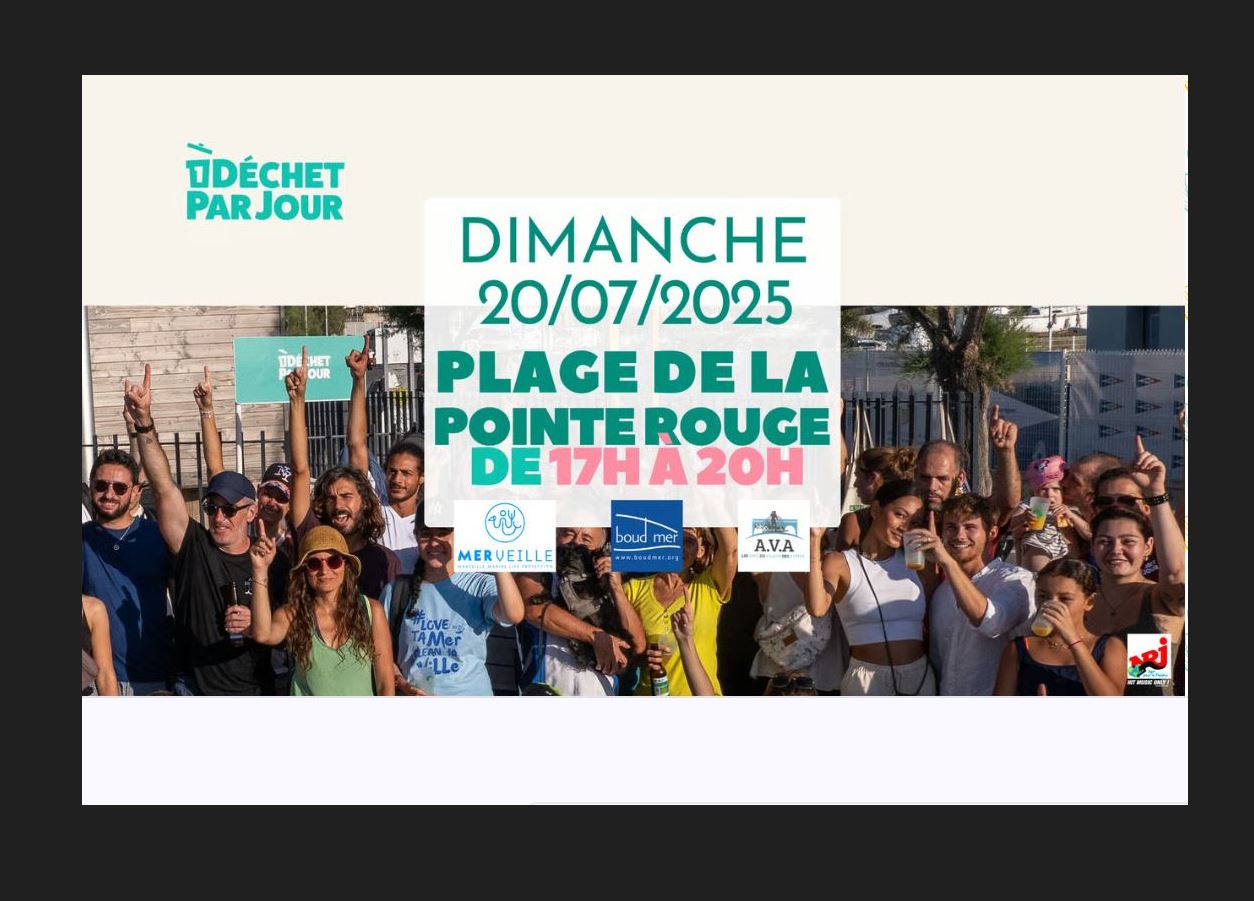 Clean up sur la plage de la Pointe Rouge