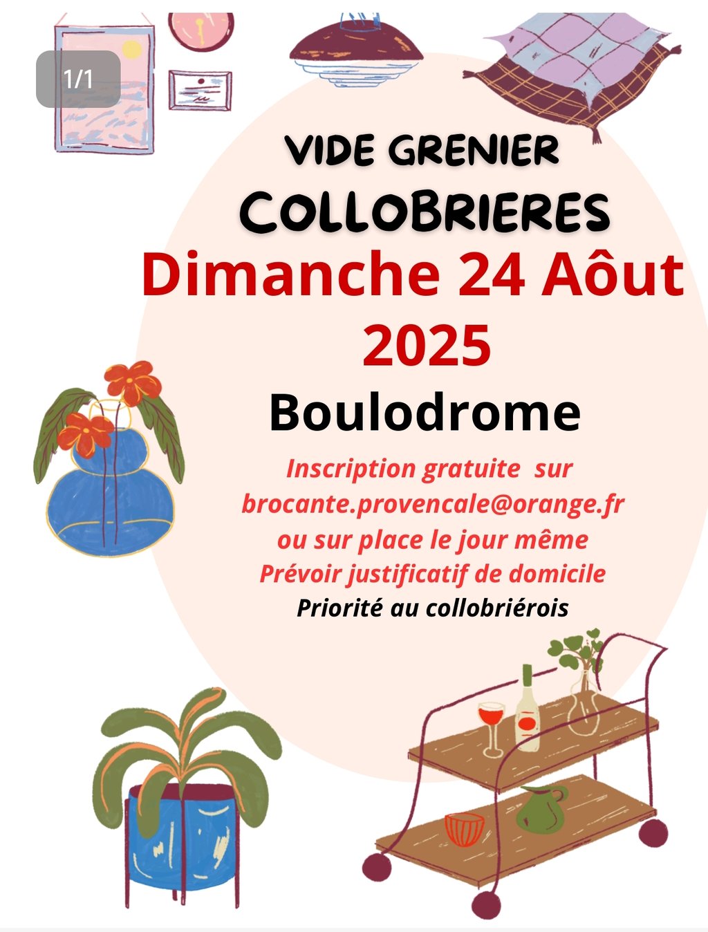 Vide grenier  Collobrieres