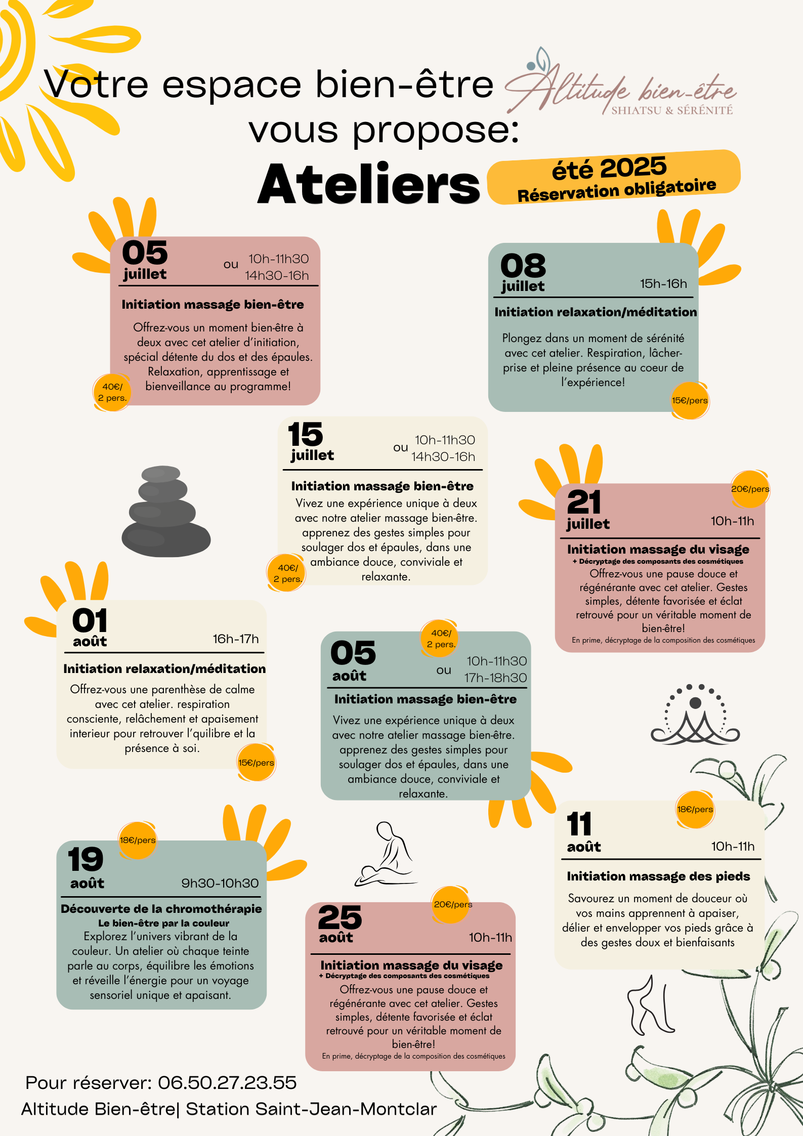 Initiation massage bien-tre