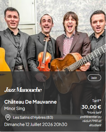 Les musicales dans les vignes : jazz manouche