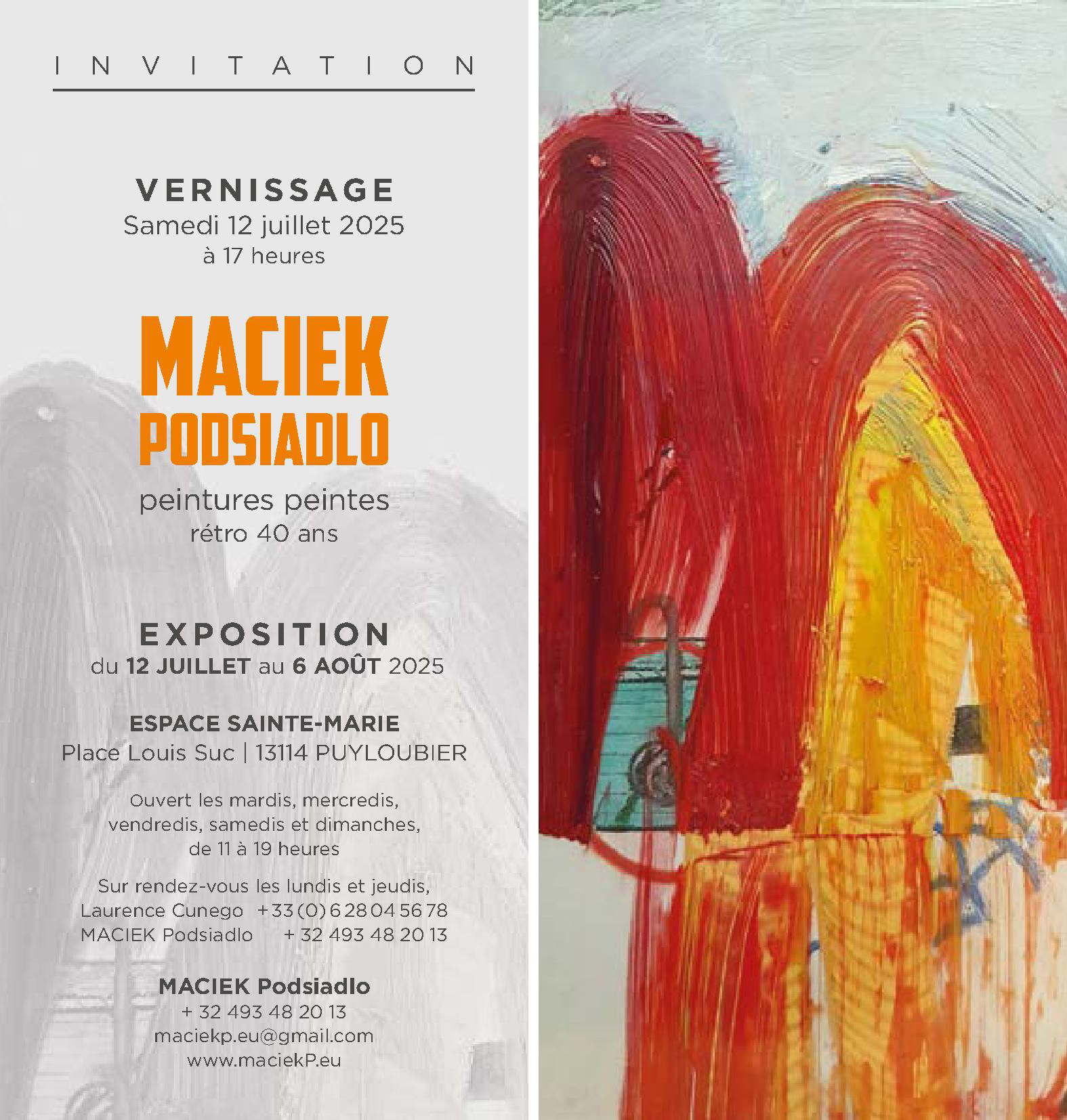 Exposition peinture de Maciek Podsiadlo 