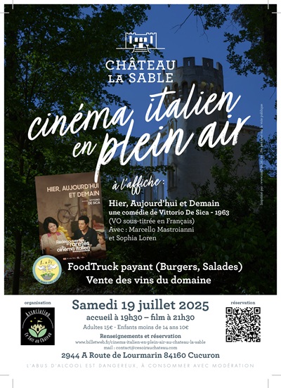 CINEMA ITALIEN AU CHATEAU