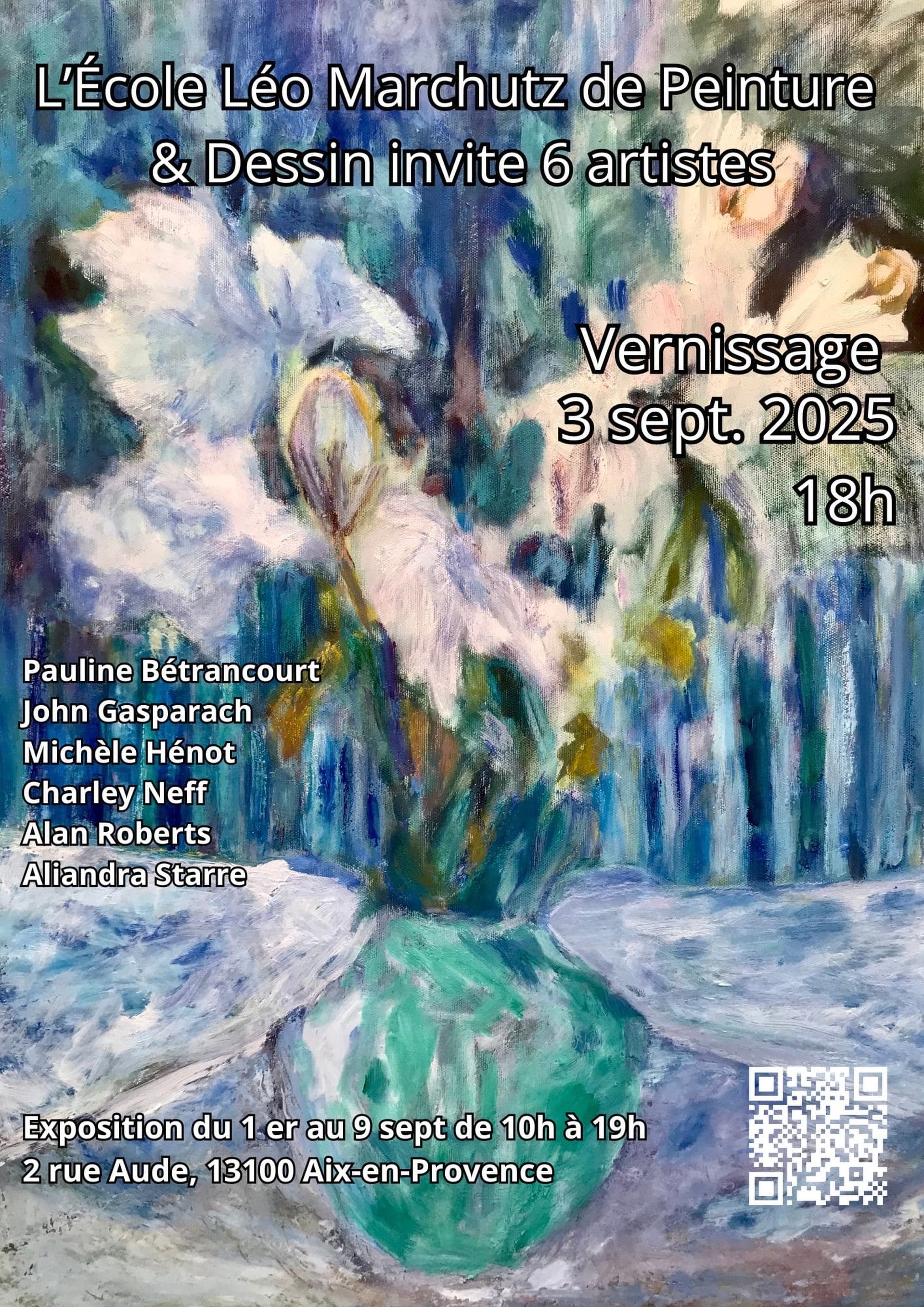 L'cole Lo Marchutz de Peinture & Dessin  Aix-en-Provence invite 6 artistes