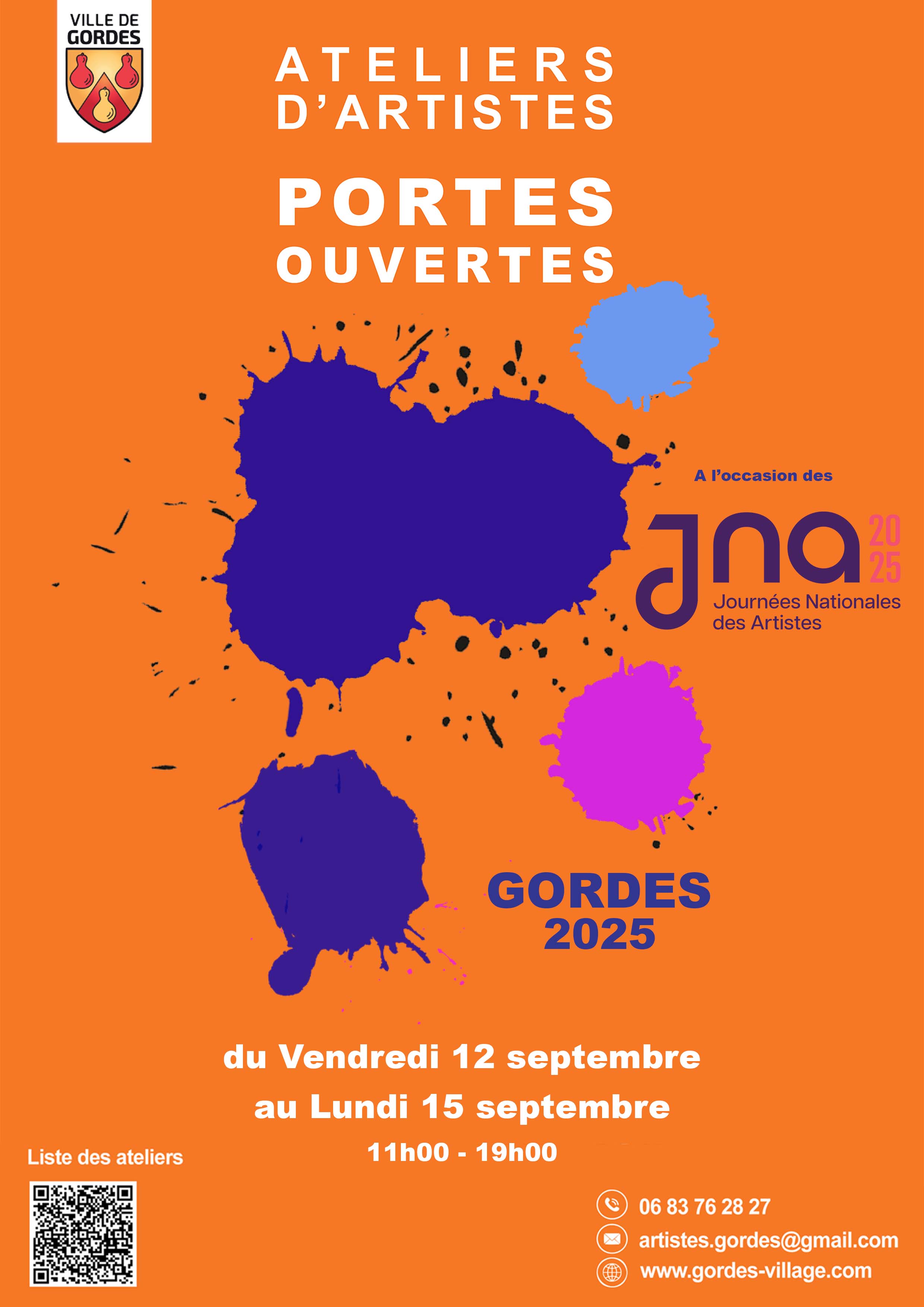 Portes ouvertes des ateliers dartistes  Gordes - 12 au 15 septembre 2025