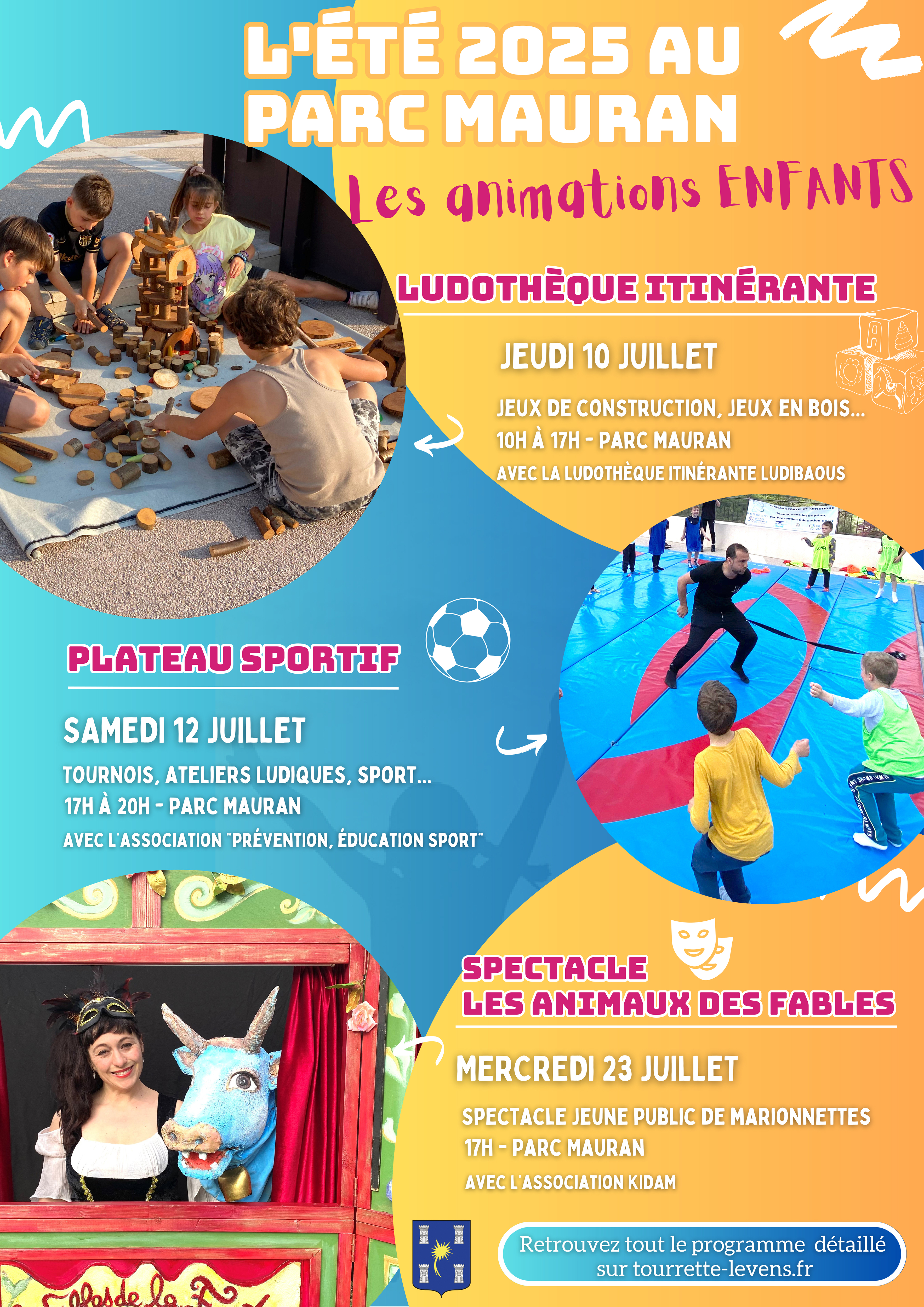 Les Animations enfants du parc Mauran