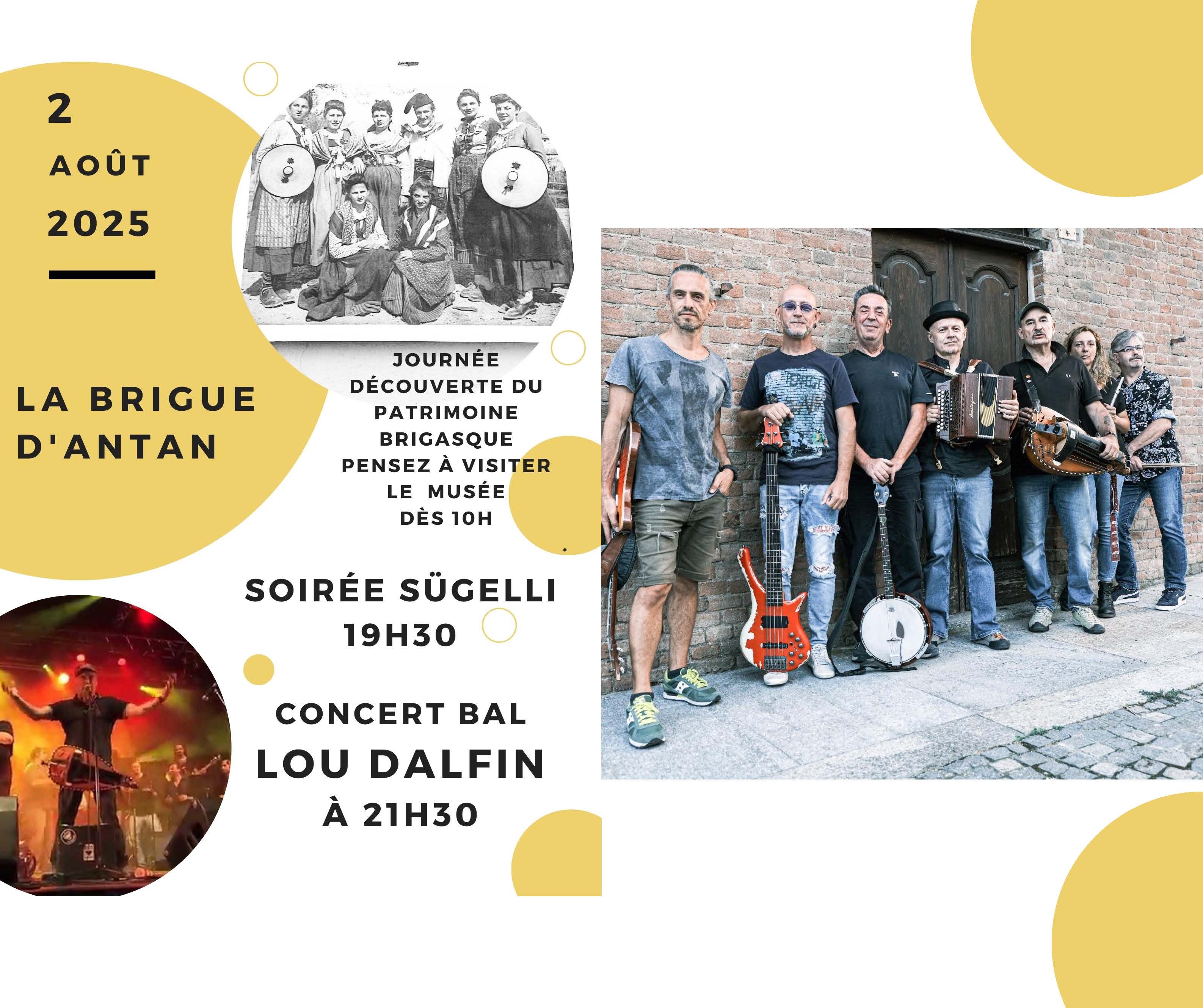 La Brigue d'antan soire sgelli concert bal Lou Dalfin