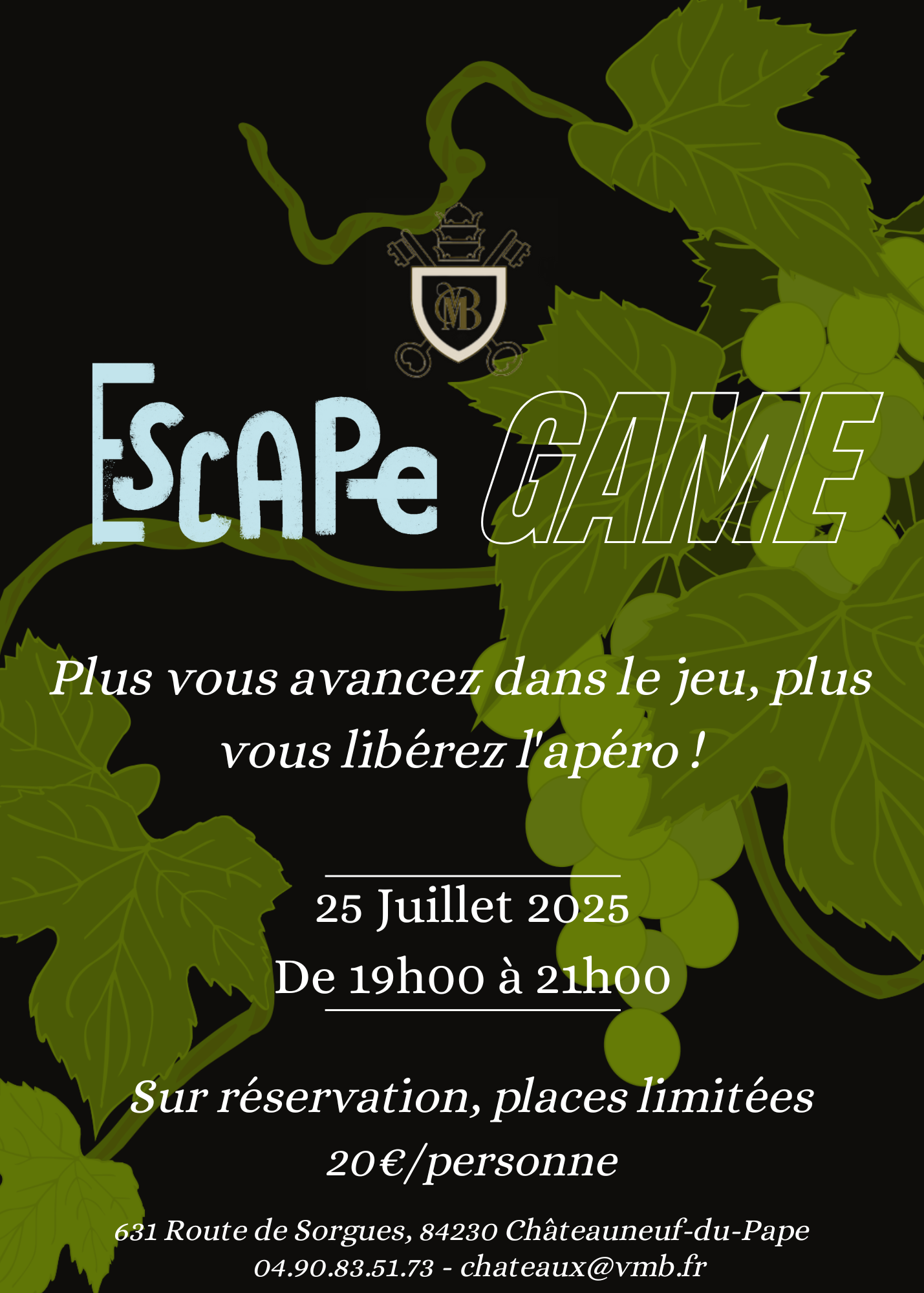 Escape game aux Vignobles Mousset Barrot