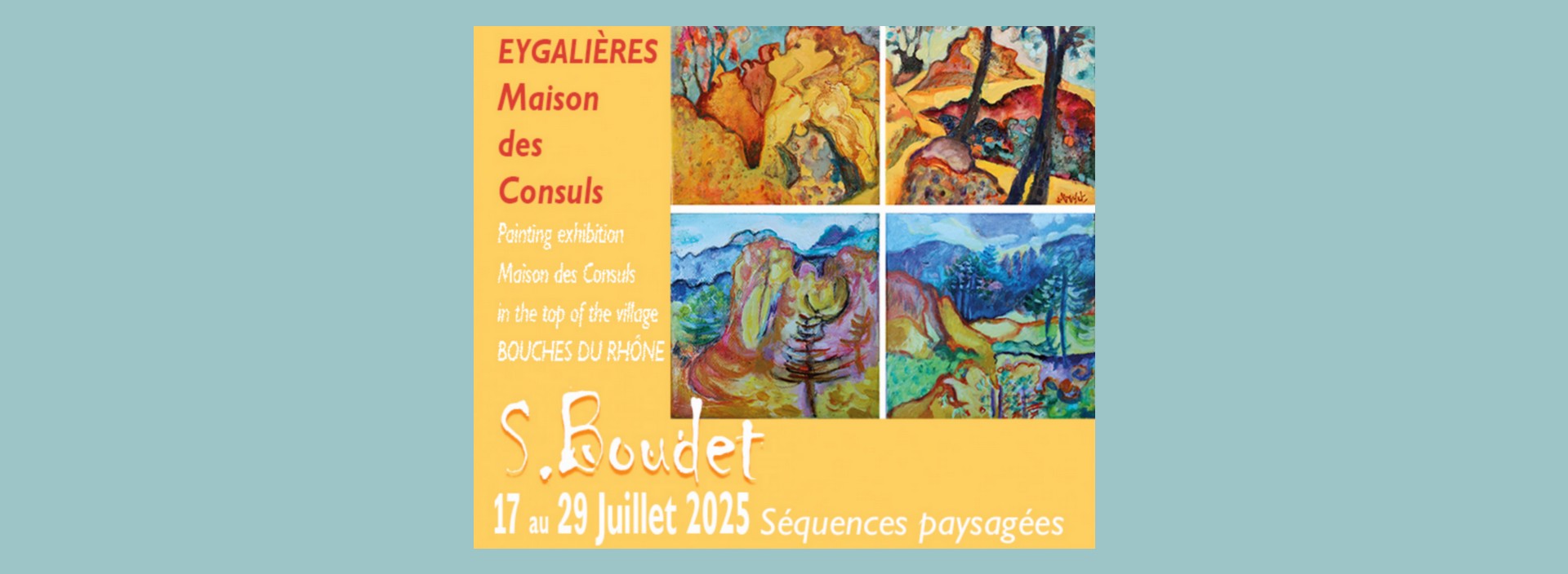 Exposition de Sylvie Boudet : Squences paysages