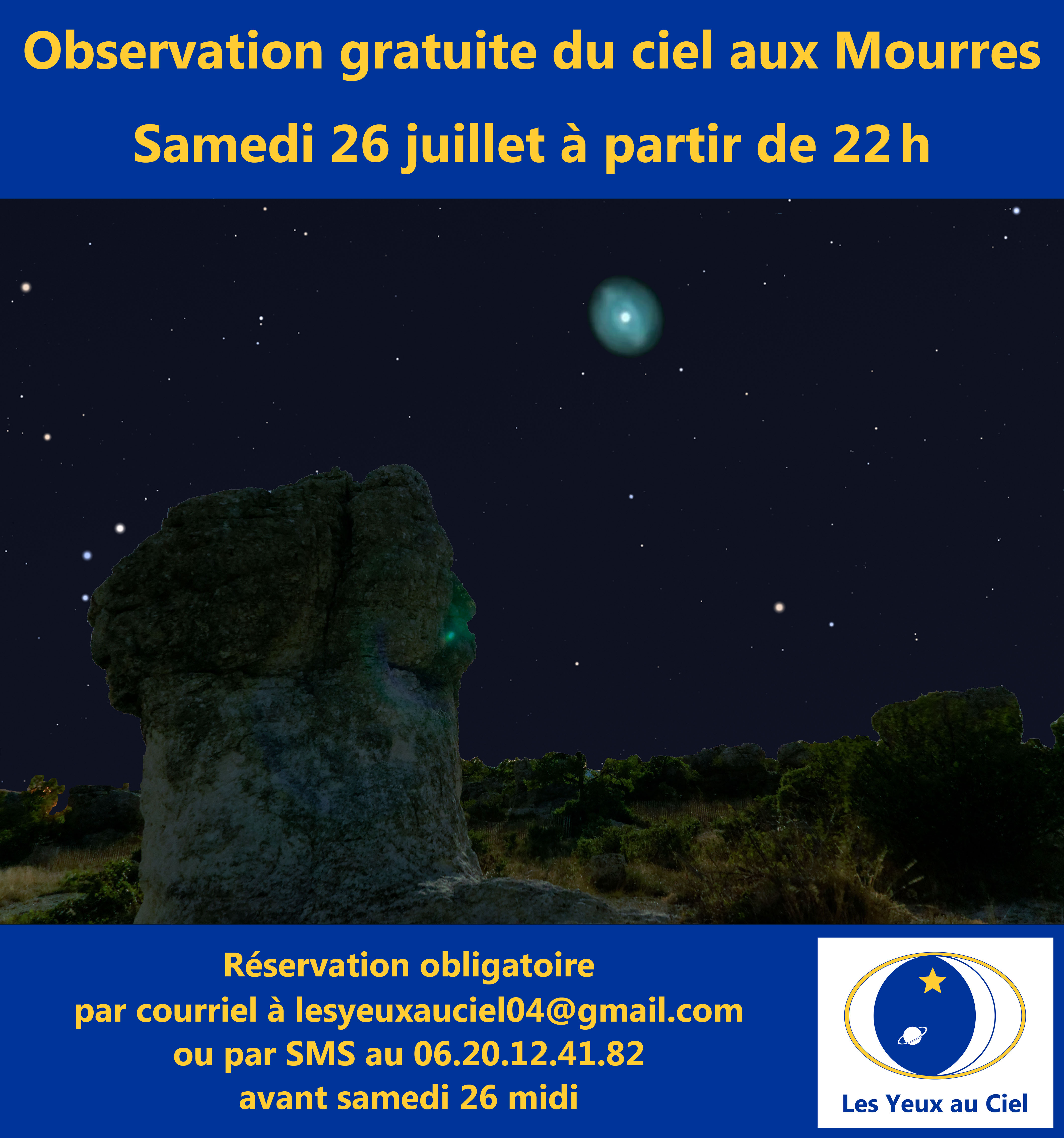 Observation du ciel aux Mourres
