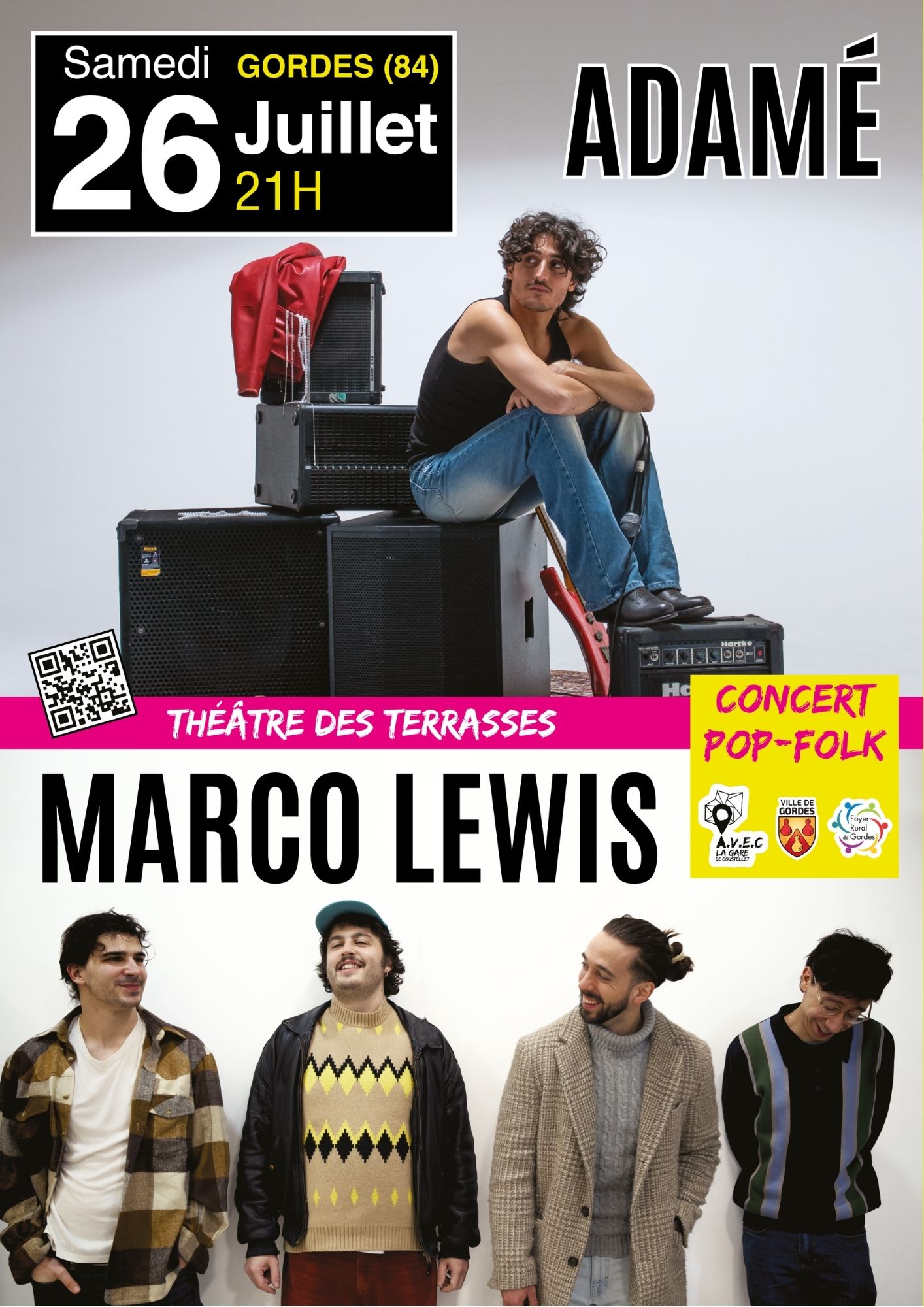 Concert Pop-Folk : ADAME + MARCO LEWIS
