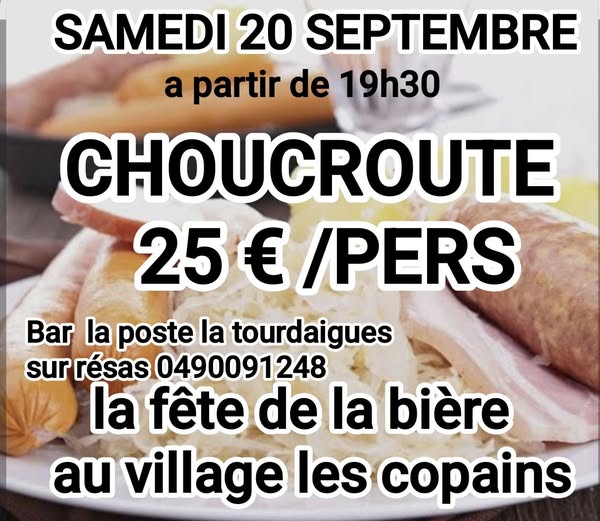 Choucroute  au Bar de la Poste  La Tour d'Aigues