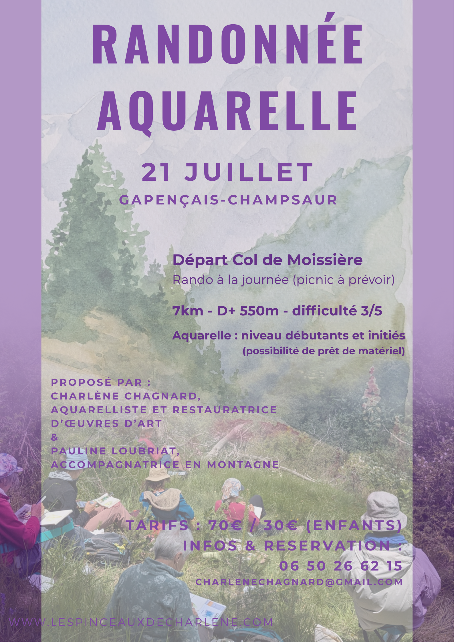 Randonne Aquarelle  la journe