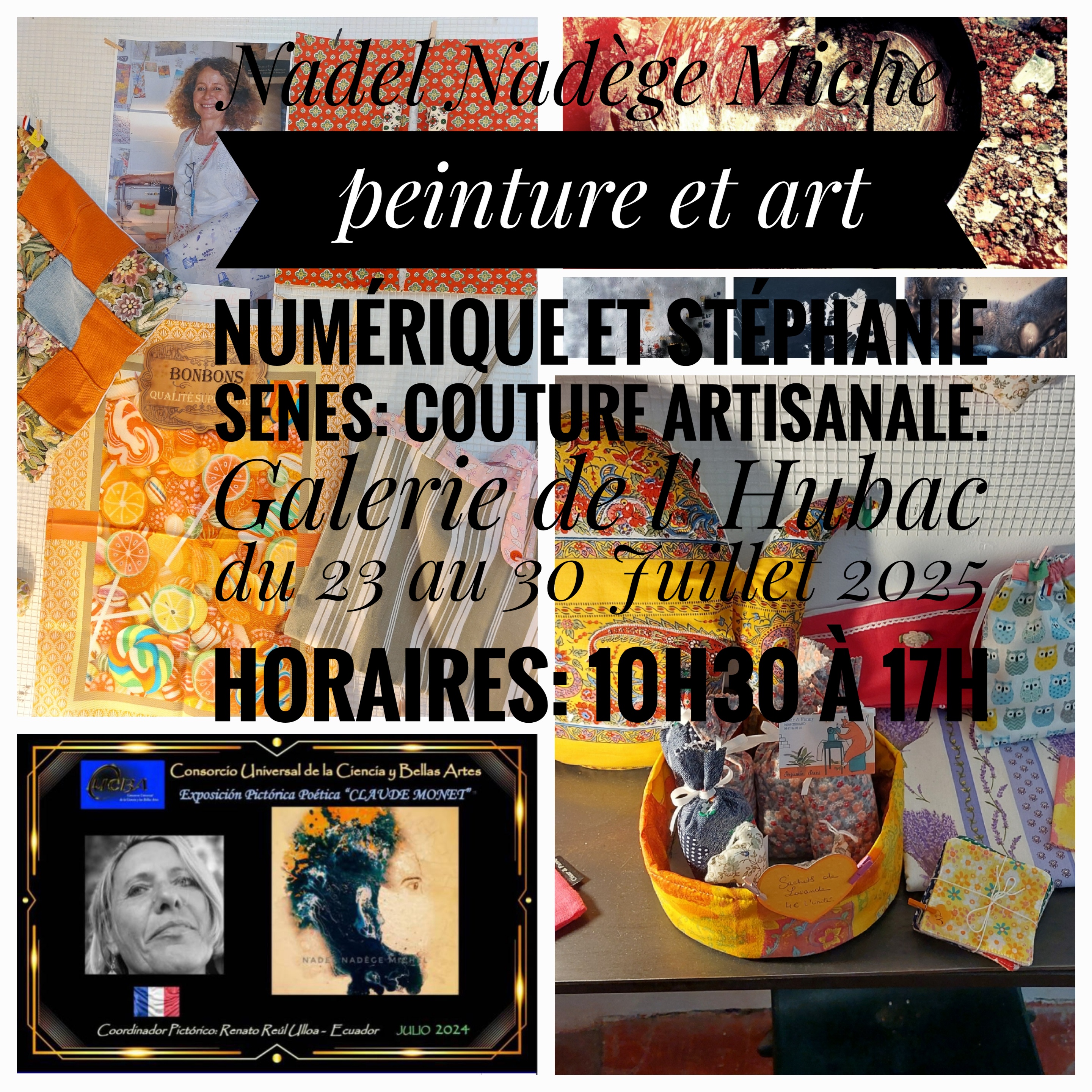 Exposition peinture et art numrique et couture artisanale