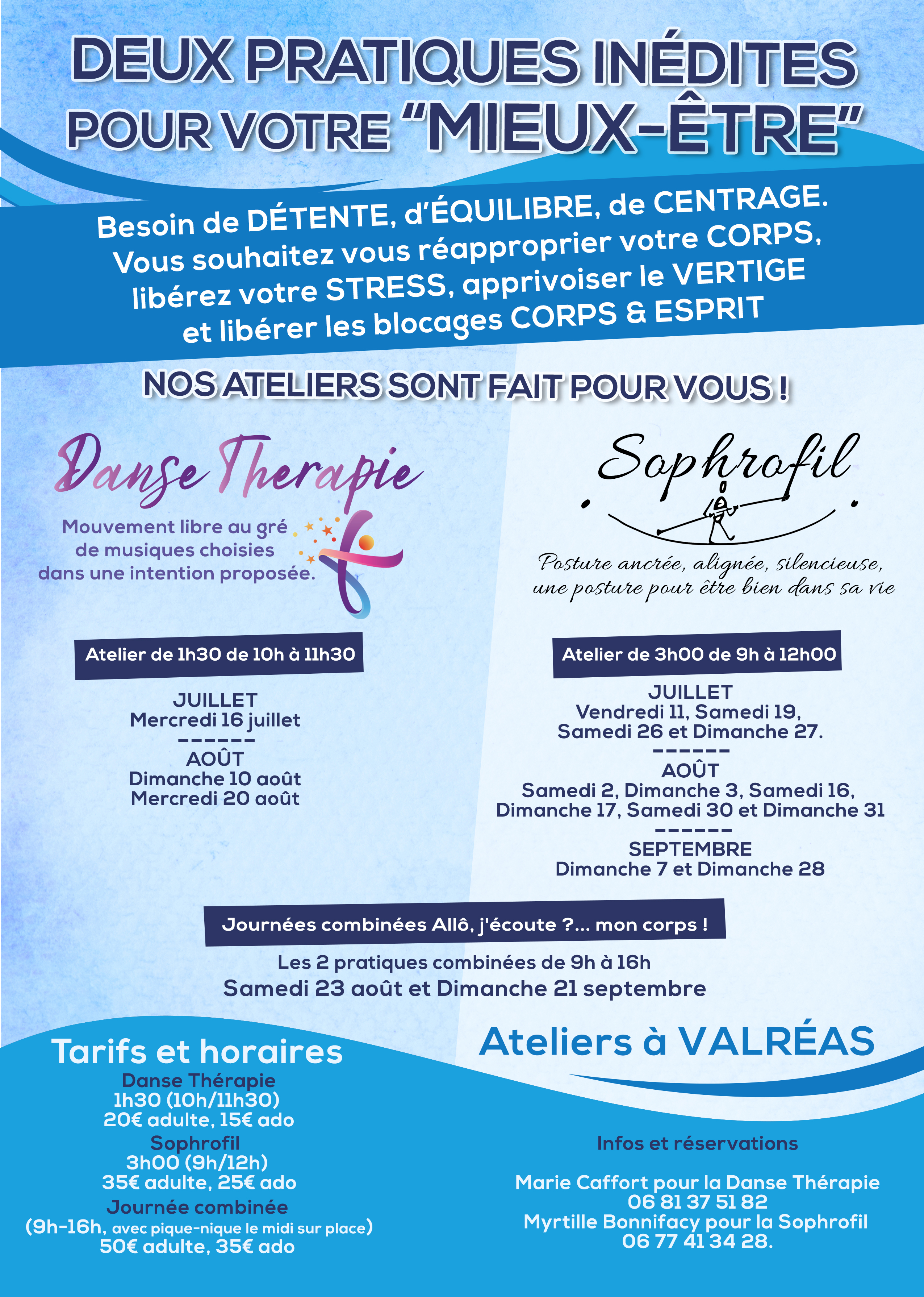Journes combines All, j'coute ? ... mon corps !