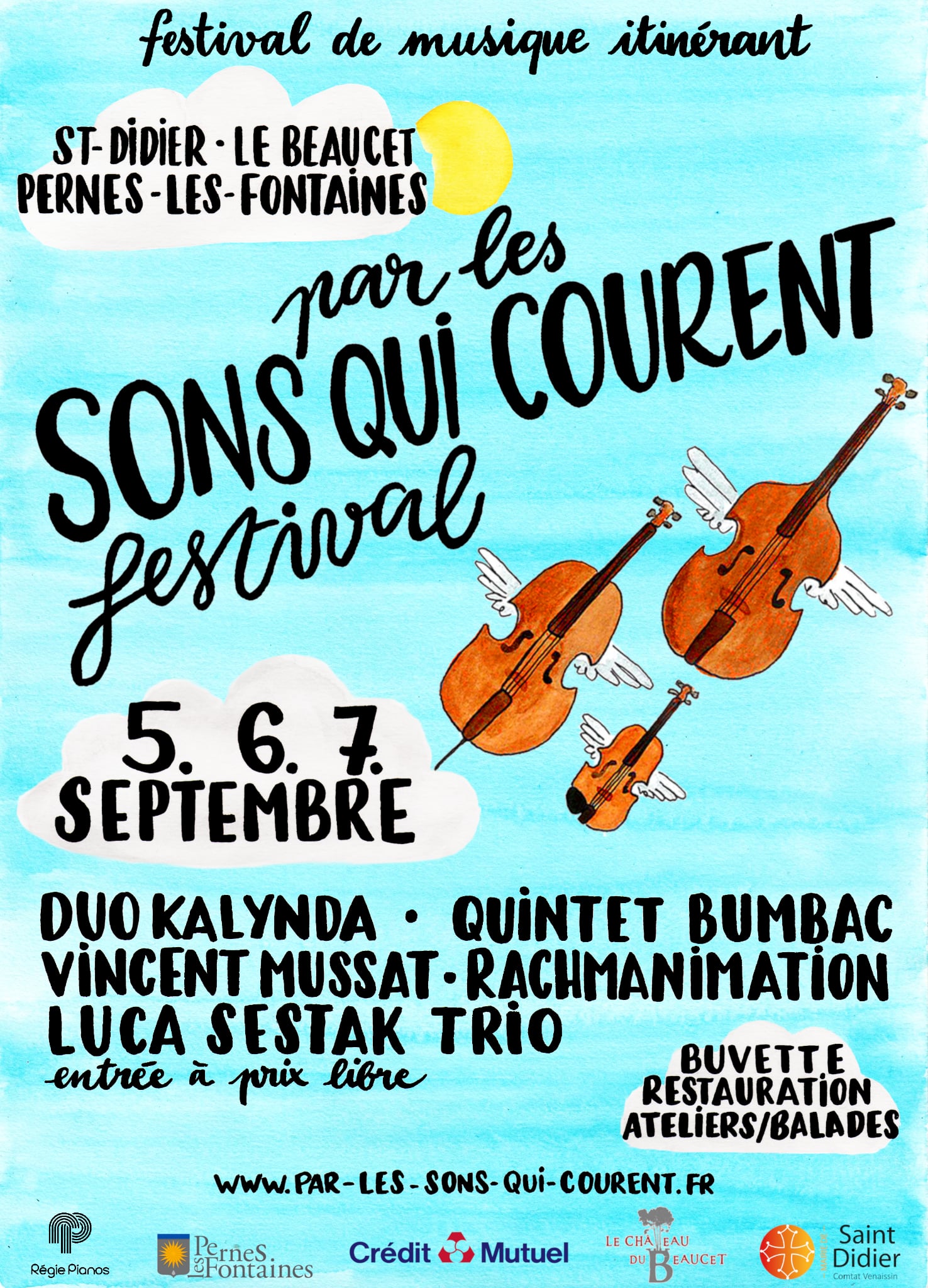Festival par les sons qui courent : Duo Kalynda et Quintet Bumbac